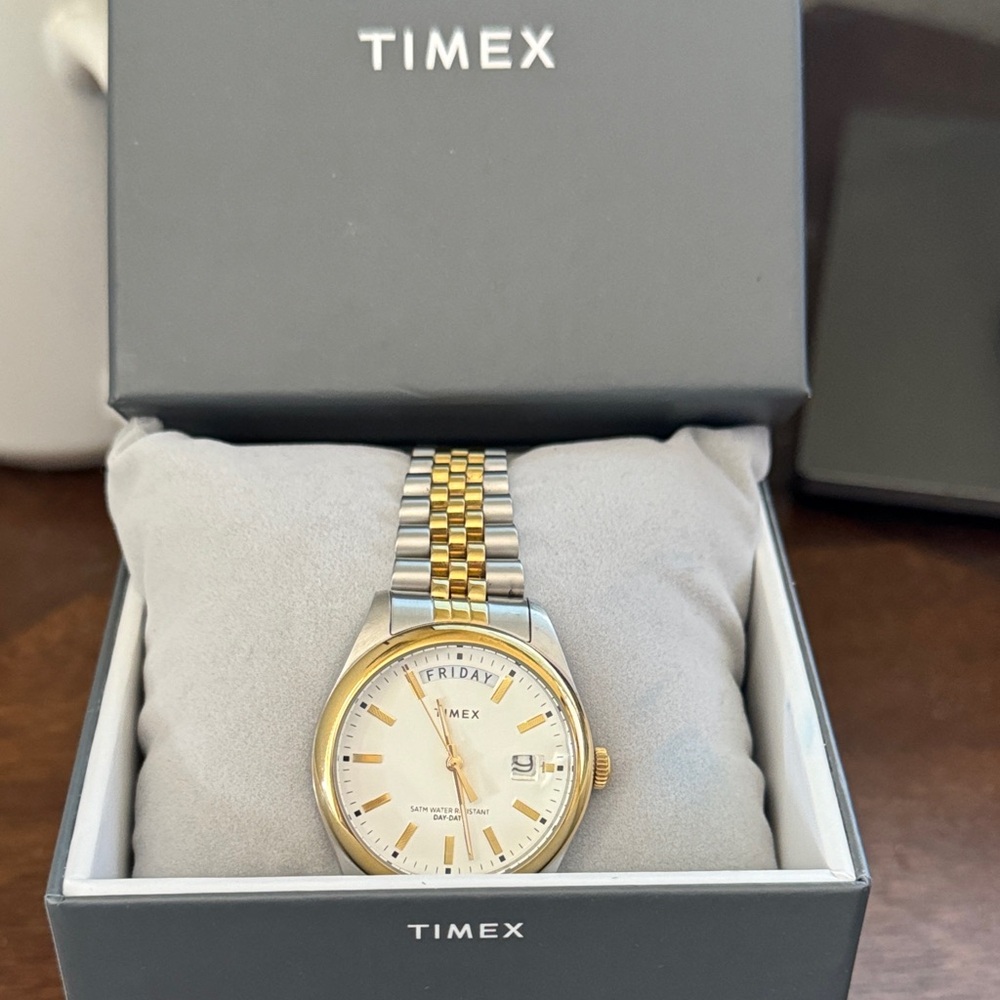 Timex Men's Gold and Silver Watch